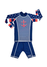 Load image into Gallery viewer, Anchor Swimwear Long Sleeve and Short Set