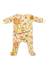 Load image into Gallery viewer, Birds And Bees Girl Romper With Footie Sleepwear
