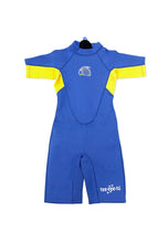 Load image into Gallery viewer, Boys Blue One Piece Thermal Wetsuit with back zipper