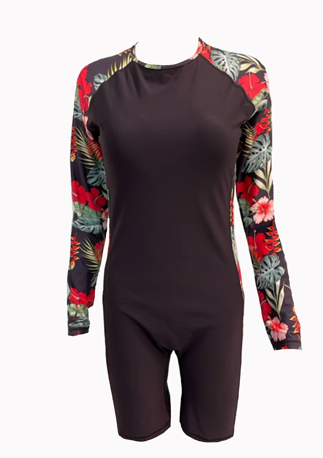 Adult UV50+ Amazon Long Sleeve and Long Shorts One Piece Swimsuit