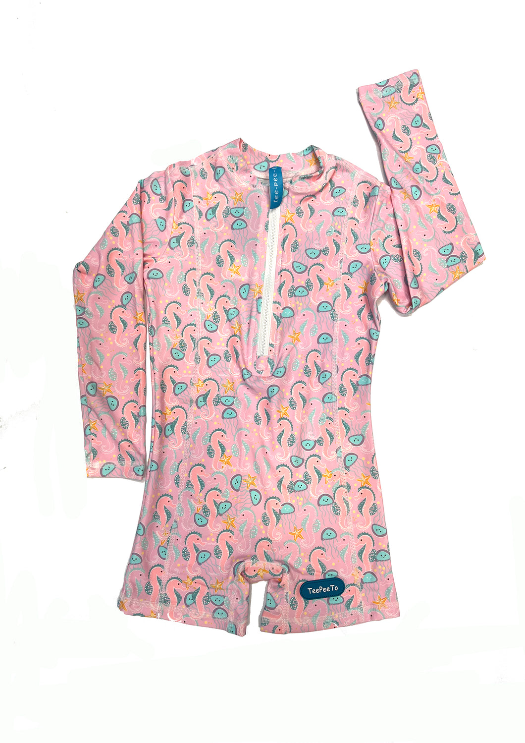 Seahorse and Jellyfish Long Sleeve One Piece