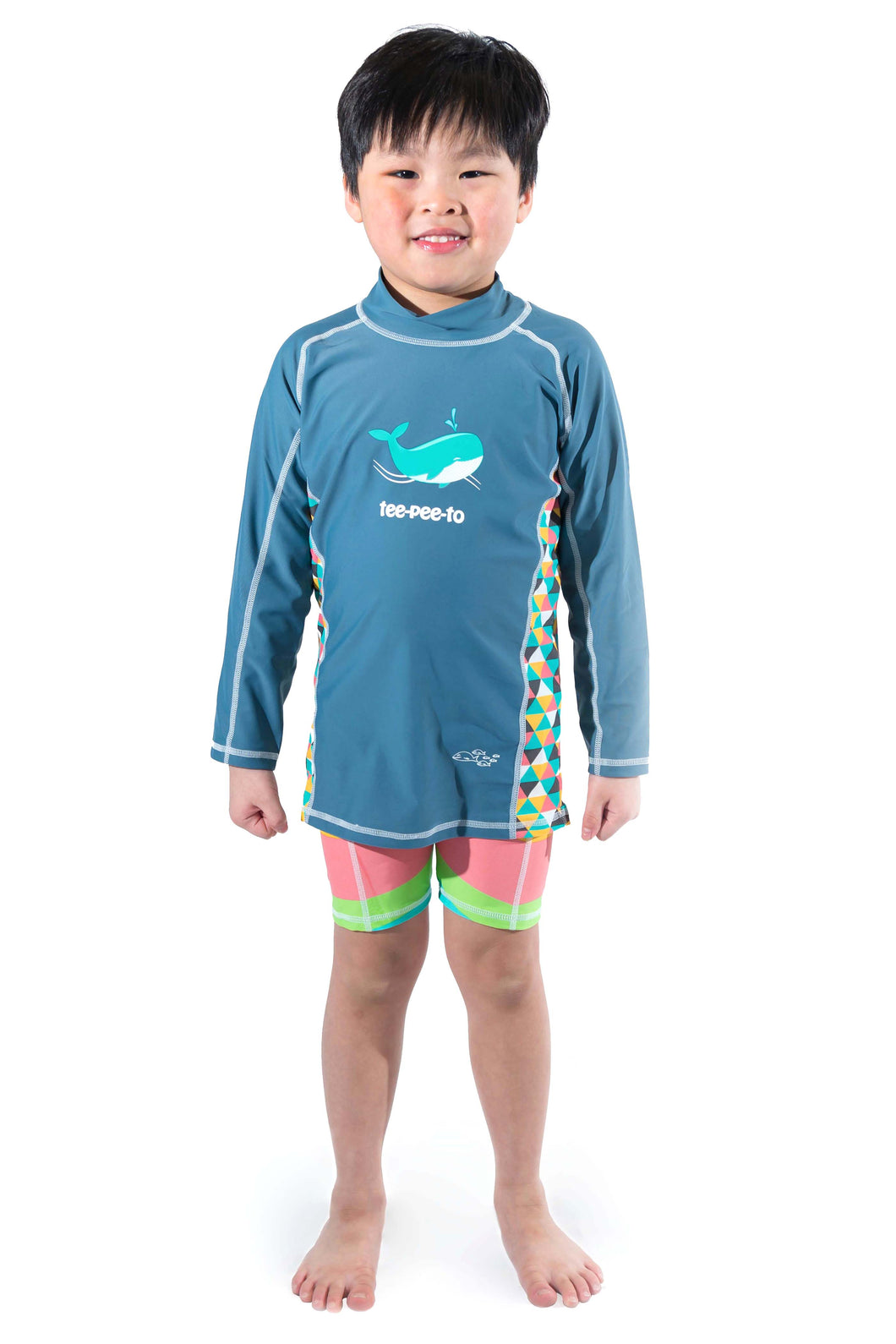 Whale Swimwear Long Sleeve and Short Set