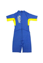 Load image into Gallery viewer, Boys Blue One Piece Thermal Wetsuit with back zipper
